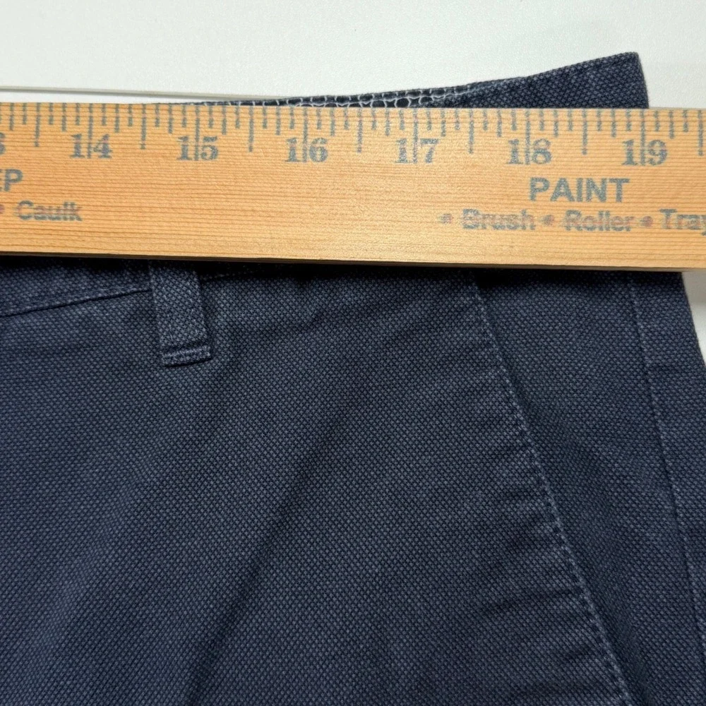 Ted Baker Jamaica Chino Shorts Men 38 Navy Blue Cotton Stretch Micro Texture - Picture 7 of 10